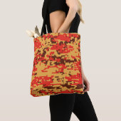 Herfst Digital Camo Pattern Tote Bag (Dichtbij)