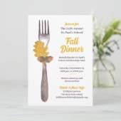 Herfst Diner of Herfst Evenement Uitnodiging (Staand voorkant)