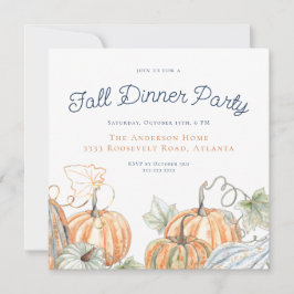 Herfst dinerfeest kaart