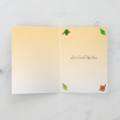 Herfst Dinking van je najaar laat ons inhalen Kaart (Binnen)