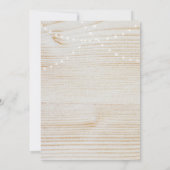 Herfst Dinner Party String Lights Wood Kaart (Achterkant)