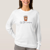 Herfst Dit Het Seizoen Monogram Koffie T-shirt (Voorkant)