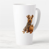 Herfst Dog Latte Mok (Rechterhoek)