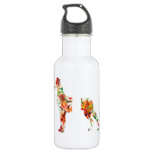 Herfst Dog van Groot Formaat Waterfles (Achterkant)