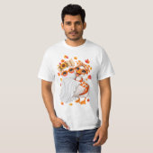 herfst Domme Gans spook Halloween Herfst T-shirt (Voorkant volledig)