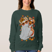 herfst Domme Gans spook Halloween Herfst Trui (Voorkant)
