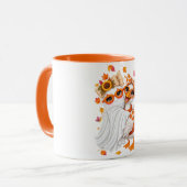 herfst Domme Gans spook Herfst Halloween  Mok (Voorkant links)