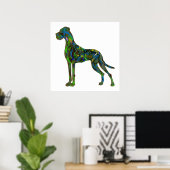Herfst Donkere Dog Poster (Thuiskantoor)
