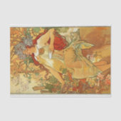 Herfst door Alphonse Mucha Tissuepapier (Voorkant)