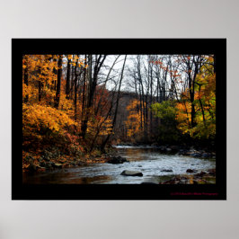 Herfst door de stroom Poster #0151