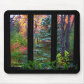 Herfst door het Venster Muismat (Voorkant)