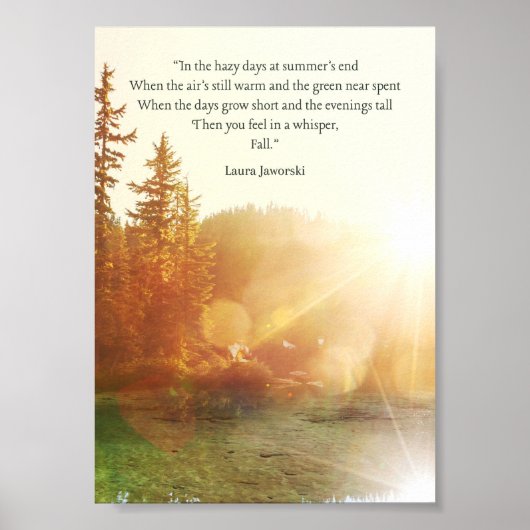 Herfst door Laura Jaworski Poster (Voorkant)