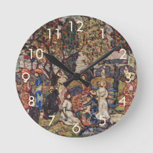 Herfst door Maurice Prendergast, Vintage Fine Art Ronde Klok