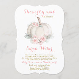 Herfst douche per postmeisje kaart