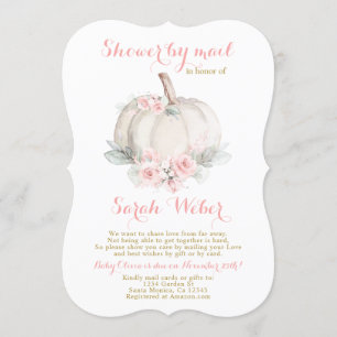 Herfst douche per postmeisje kaart