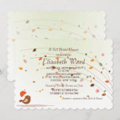 Herfst Douche Uitnodiging (Voorkant / Achterkant)