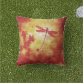 Herfst dragonfly gooit kussen (Gras)