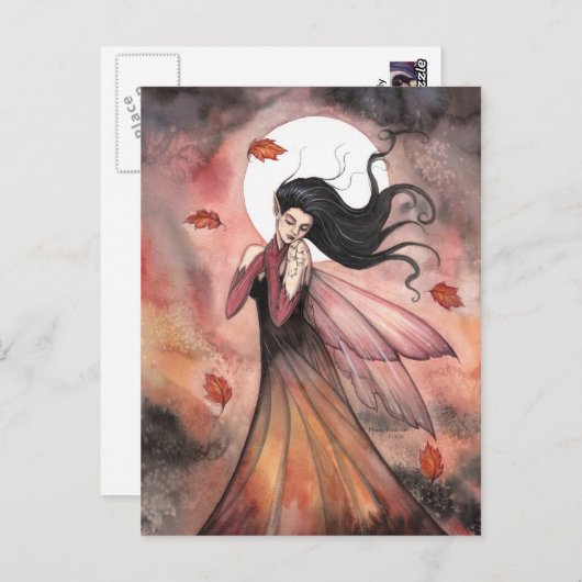 Herfst Dreams Gothic Fantasy Art Briefkaart (Voorkant / Achterkant)