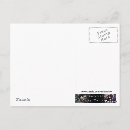 Herfst Dreams Gothic Fantasy Art Briefkaart (Achterkant)