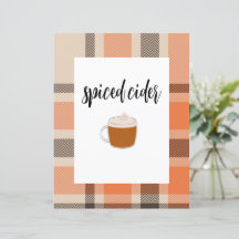 Herfst Drink Tafel Poster