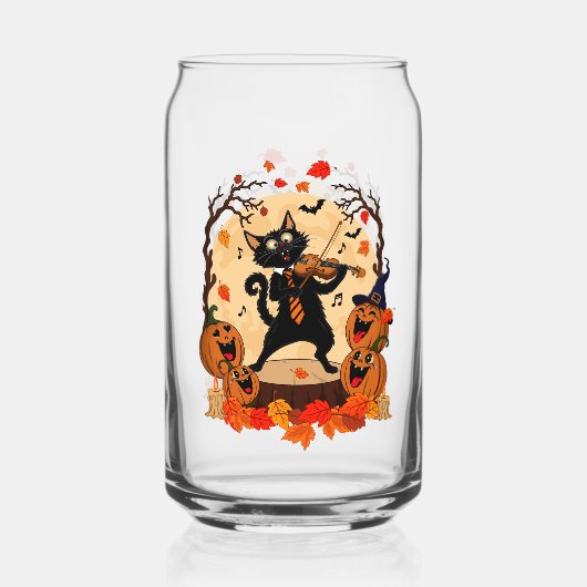 Herfst Drinkglas met Ontwerp Blikvorm Glas (Voorkant)