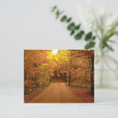 Herfst Drive Color Tour Briefkaart (Staand voorkant)