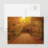 Herfst Drive Color Tour Briefkaart (Voorkant / Achterkant)