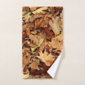 Herfst, droge bladeren bad handdoek (Handdoek)