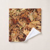 Herfst, droge bladeren bad handdoek (Wasdoekje)