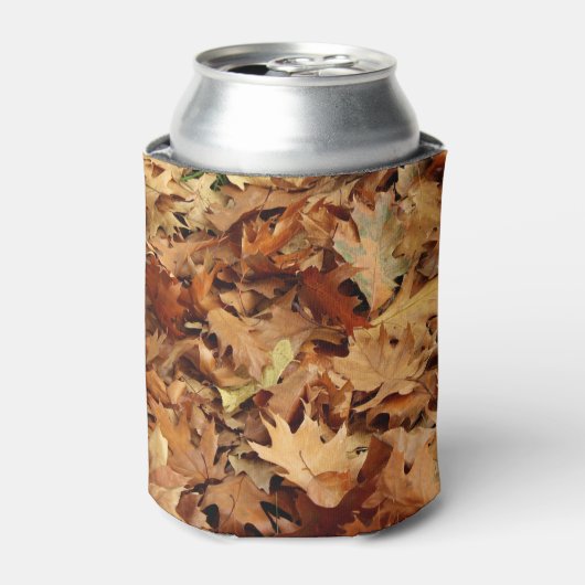 Herfst, droge bladeren blikjeskoeler (Blikje Voorkant)