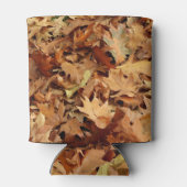 Herfst, droge bladeren blikjeskoeler (Achterkant)