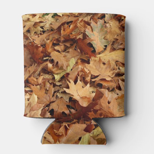 Herfst, droge bladeren blikjeskoeler (Achterkant)