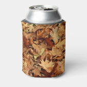 Herfst, droge bladeren blikjeskoeler (Blikje Achterkant)