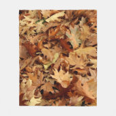 Herfst, droge bladeren fleece deken (Voorkant)