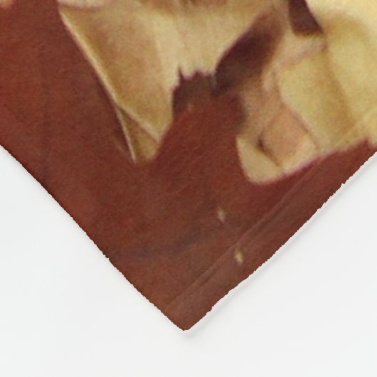 Herfst, droge bladeren fleece deken (Hoek)