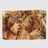 herfst, droge bladeren golfhanddoek (Horizontaal)