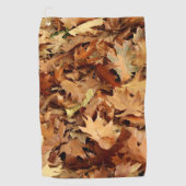 herfst, droge bladeren golfhanddoek (Voorkant)