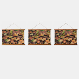 Herfst, droge bladeren hangend wandkleed
