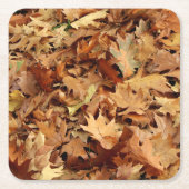 Herfst, droge bladeren kartonnen onderzetters (Voorkant)