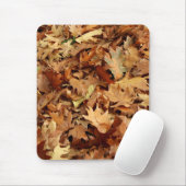 Herfst, droge bladeren muismat (Met muis)