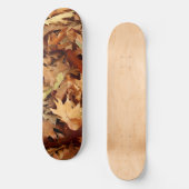 Herfst, droge bladeren persoonlijk skateboard (Voorkant)