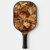Herfst, droge bladeren pickleball paddle (Achterkant)