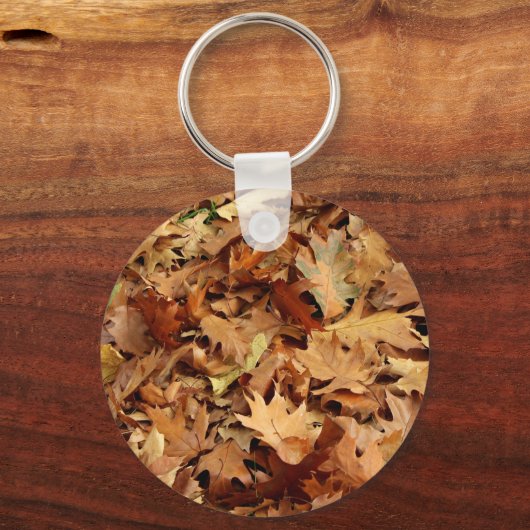 Herfst, droge bladeren sleutelhanger (Voorkant)