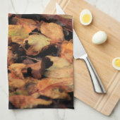 Herfst, droge bladeren theedoek (Quarter Fold)