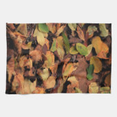 Herfst, droge bladeren theedoek (Horizontaal)