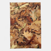 Herfst, droge bladeren theedoek (Verticaal)