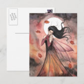 Herfst Dromen Gotische Sprookje Fantasie Kunst Briefkaart (Voorkant / Achterkant)