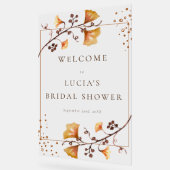 Herfst Droog Blad Waterverf Bruidsdouche Acryl Bord (Hoek)