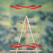 Herfst Droog Blad Waterverf Bruidsdouche Acryl Bord (Neutraal)