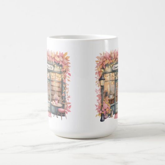 Herfst Droom Café Mok — Gezellige Bloemrijke Boekw (Center)